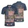 America 250th Anniversary Distressed Flag 1776 2026 We the People Gold Polo Men's Polo Shirt (Lightweight) - 3