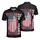 America 250th Birthday Commemoration: Distressed US Flag, 1776-2026, Tropical Hibiscus Men's Polo Shirt (Lightweight) - 3