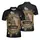 America 250th Anniversary Distressed Emblem, Capitol Dome, Tropical Palm & Hibiscus Men's Polo Shirt (Lightweight) - 3