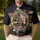America 250th Anniversary Distressed Emblem, Capitol Dome, Tropical Palm & Hibiscus Men's Polo Shirt (Lightweight) - 4