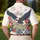 America's 250th: 1776 Patriotic Eagle Fireworks Hibiscus USA 250 Men's Polo Shirt (Lightweight) - 5