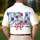 USA 250th Anniversary Patriotic Floral Letters 1776-2026 Tropical Americana Men's Polo Shirt (Lightweight) - 5