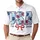 USA 250th Anniversary Patriotic Floral Letters 1776-2026 Tropical Americana Men's Polo Shirt (Lightweight) - 1