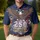 America 250th Eagle: We The People 1776 Grunge 250 Polo Flag Emblem Men's Polo Shirt (Lightweight) - 4