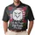 America 250th: We the People 1776 Distressed Eagle Flag Tropical Hibiscus Plumeria Men's Polo Shirt (Lightweight) - 1