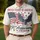 America 250th Anniversary Distressed Flag Eagle 1776-2026 Patriotic Tropical Illustration Men's Polo Shirt (Lightweight) - 4