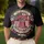 USA 250th Anniversary Liberty Bell 1776-2026 Distressed Flag Hibiscus Emblem Men's Polo Shirt (Lightweight) - 4