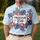 America 250th Freedom Tropical Polo Patriotic Hibiscus Commemorative Banner Men's Polo Shirt (Lightweight) - 4