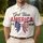 America 250th Anniversary God Bless AMERICA 1776-2026 Patriotic Rhinestone Bow Men's Polo Shirt (Lightweight) - 4