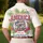 USA 250th Anniversary America Text Flag Football Tropical Palm Fronds Hibiscus Men's Polo Shirt (Lightweight) - 5