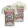 USA 250th Anniversary America Text Flag Football Tropical Palm Fronds Hibiscus Men's Polo Shirt (Lightweight) - 3