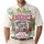 USA 250th Anniversary America Text Flag Football Tropical Palm Fronds Hibiscus Men's Polo Shirt (Lightweight) - 1