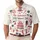 America 250th Birthday Flag Heart Cake Tropical Icons July 1776 Commemorative Men's Polo Shirt (Lightweight) - 1
