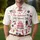America 250th Birthday Flag Heart Cake Tropical Icons July 1776 Commemorative Men's Polo Shirt (Lightweight) - 4