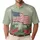 USA 250th Anniversary Flag: Tropical Hibiscus Americana Scrollwork 1776 Freedom Men's Polo Shirt (Lightweight) - 1