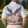 America 250th Birthday Patriotic Eagle Flag Tropical Hibiscus Stars Scrollwork Men's Polo Shirt (Lightweight) - 5