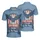 USA 250th Anniversary Bald Eagle Emblem: We The People, 1776-2026, Distressed Stripes Wreaths Men's Polo Shirt (Lightweight) - 3