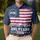 America 250th Anniversary Patriotic Flag Design: Distressed 'We The People' 1776 Stars, Navy Blue Men's Polo Shirt (Lightweight) - 4