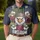 250th Anniversary Patriotic Eagle Freedom 1776-2026 Distressed Flag Hibiscus Men's Polo Shirt (Lightweight) - 4