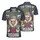 250th Anniversary Patriotic Eagle Freedom 1776-2026 Distressed Flag Hibiscus Men's Polo Shirt (Lightweight) - 3