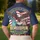 America 250th Birthday Eagle Liberty Statue Polo Santa Hat Emblem Men's Polo Shirt (Lightweight) - 5