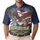 America 250th Birthday Eagle Liberty Statue Polo Santa Hat Emblem Men's Polo Shirt (Lightweight) - 1