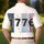America 250th 1776 Patriotic Tropical Distressed Numbers Flag & Fireworks Design Men's Polo Shirt (Lightweight) - 5
