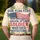 USA 250th Semiquincentennial Flag Tribute Monstera Hibiscus Navy Red White Men's Polo Shirt (Lightweight) - 5