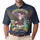 USA 250th Birthday Eagle Flag Statue Liberty Bell 1776-2026 Patriotic Navy Men's Polo Shirt (Lightweight) - 1