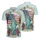 USA 250th Anniversary Liberty Resist Flag Hibiscus Scrollwork 1776 2026 Americana Men's Polo Shirt (Lightweight) - 3