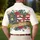 Patriotic USA 250th Anniversary Tropical Floral Gold Freedom Design Men's Polo Shirt (Lightweight) - 5