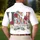 America 250th Birthday USA Ornate Letters Stars Stripes Roses Freedom Banner 1776 Men's Polo Shirt (Lightweight) - 5