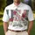 America 250th Birthday USA Ornate Letters Stars Stripes Roses Freedom Banner 1776 Men's Polo Shirt (Lightweight) - 4