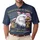 USA 250th Anniversary Eagle Flag Liberty Bell Statue 1776-2026 Commemorative Men's Polo Shirt (Lightweight) - 1