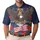 Patriotic Polo Eagle Flag USA 250th Anniversary Liberty Bell Tropical Celebration Men's Polo Shirt (Lightweight) - 1