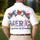 America's 250th Birthday: Polo Patriotic 'AMERICA' Stars Stripes Denim Wildflowers Men's Polo Shirt (Lightweight) - 5