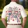America 250th Anniversary Patriotic Polo AMERICA 250 Text Stars Stripes Ribbon Men's Polo Shirt (Lightweight) - 5
