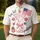 America 250th: 'Tini Bit Patriotic' Martini Flag Crimson Red Polo Celebration Men's Polo Shirt (Lightweight) - 4