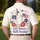 USA 250th Birthday Patriotic Goose Party Hat Flag Tropical Honkin' Design Men's Polo Shirt (Lightweight) - 5