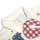 USA 250th Birthday Patchwork Appliqué Stars Hearts Gingham Wreath Patriotic Cream Men's Polo Shirt (Lightweight) - 6