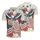 America 250th Birthday Eagle Flag 1776-2026 Hibiscus Plumeria Stars Design Men's Polo Shirt (Lightweight) - 3