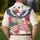 America 250th Birthday Eagle Flag 1776-2026 Hibiscus Plumeria Stars Design Men's Polo Shirt (Lightweight) - 5