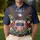 America 250th Anniversary Patriotic Eagle Stars Stripes Hibiscus Plumeria Design 1776 Men's Polo Shirt (Lightweight) - 4