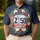 America 250th Liberty Statue Polo Hibiscus Palm Stars Navy Red White Men's Polo Shirt (Lightweight) - 4