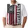 USA 250th Anniversary Distressed Flag 1776 2026 Tropical Crimson Black Stripes Men's Polo Shirt (Lightweight) - 1