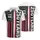 USA 250th Anniversary Distressed Flag 1776 2026 Tropical Crimson Black Stripes Men's Polo Shirt (Lightweight) - 3