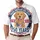 America 250th Birthday: Proud Dog Lover Golden Retriever Stars Stripes 1776-2026 Men's Polo Shirt (Lightweight) - 1
