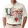 America 250th Birthday USA Flag Letters Red Rose Tropical Scrollwork Ivory Design Men's Polo Shirt (Lightweight) - 1
