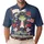 America 250th Anniversary: Colonial Frog, Tricorne Hat, Patriotic Hibiscus & Flag Men's Polo Shirt (Lightweight) - 1