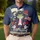 America 250th Anniversary: Colonial Frog, Tricorne Hat, Patriotic Hibiscus & Flag Men's Polo Shirt (Lightweight) - 4